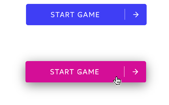 Two buttons, one blue, one pink. The pink one has a cursor, indicating that it's a hover state